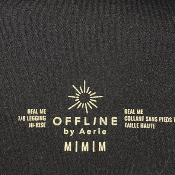 Offline by Aerie Real Me 7/8 High Rise Women’s Navy Blue Leggings Size M - Picture 13 of 14